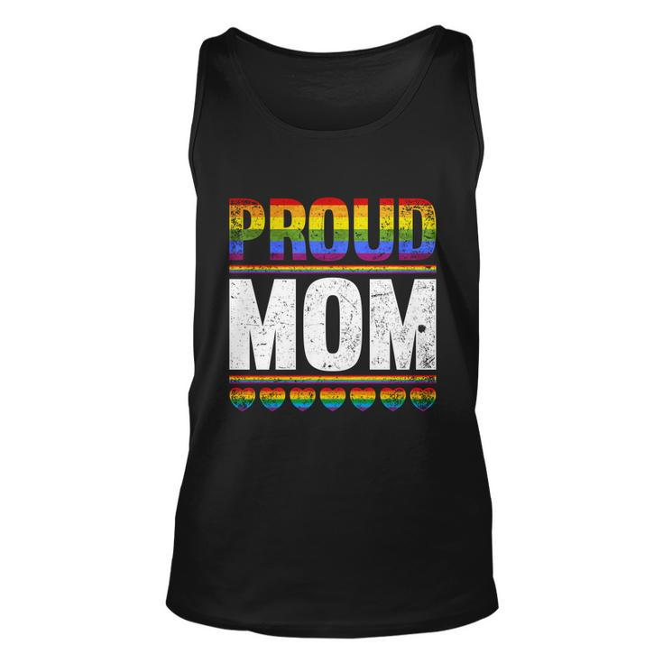 Proud Lesbian Mom Queer Mothers Day Gift Rainbow Flag Lgbt Gift Unisex Tank Top