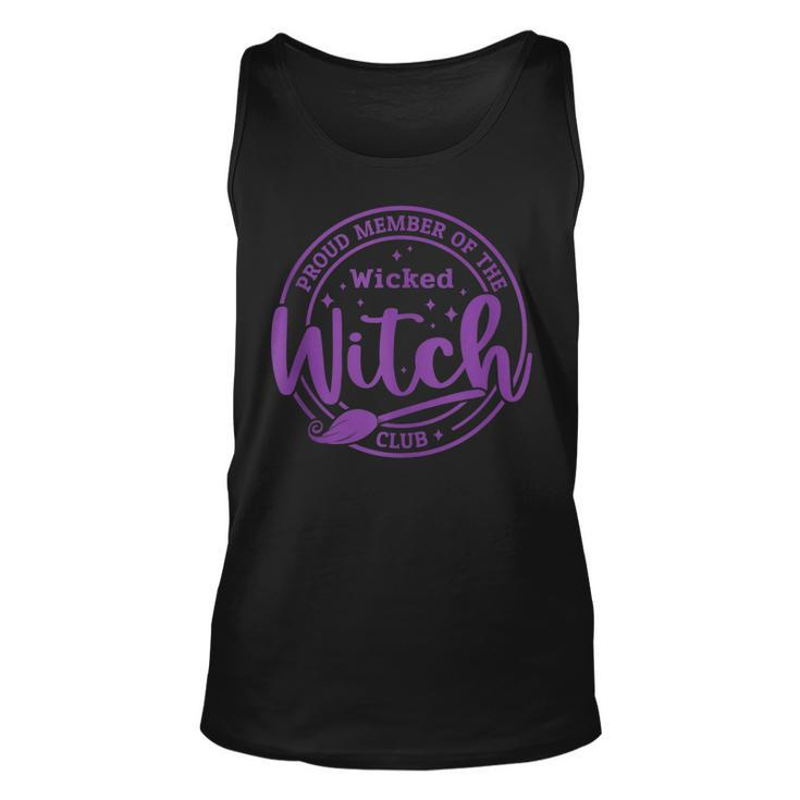 Proud Member Of The Wicked Witch Club Spooky Witch Halloween  Unisex Tank Top