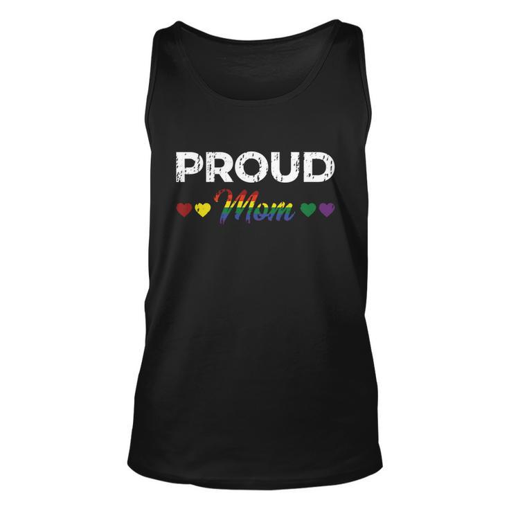 Proud Mom Gay Lesbian Lgbtq Pride Rainbow Mothers Day Gift V3 Unisex Tank Top
