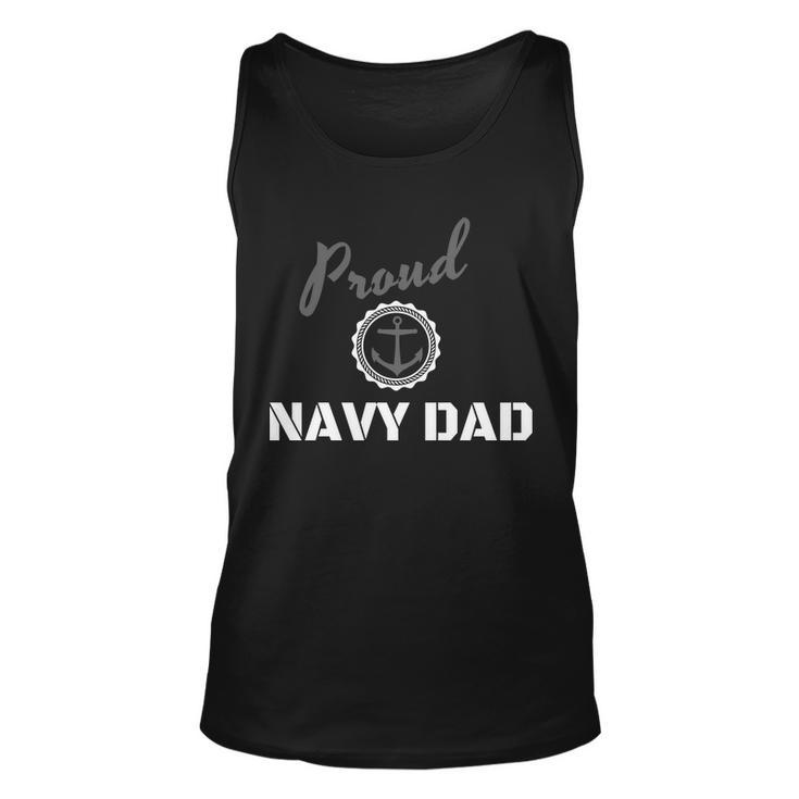 Proud Navy Dad V2 Unisex Tank Top