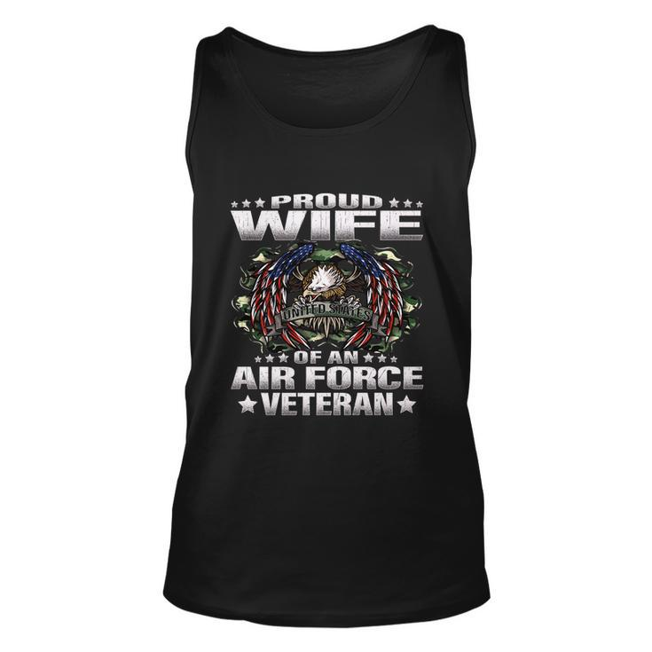 Proud Wife Of An Air Force Veteran Military Vet Spouse Gifts Premium Unisex Tank Top