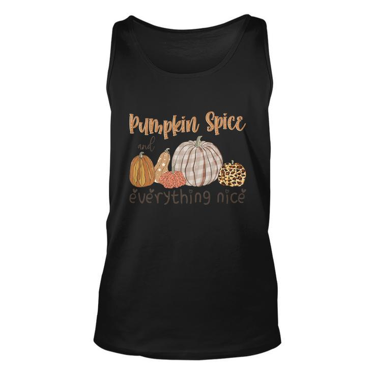Pumpkin Spice And Everything Nice Thanksgiving Quote V2 Unisex Tank Top