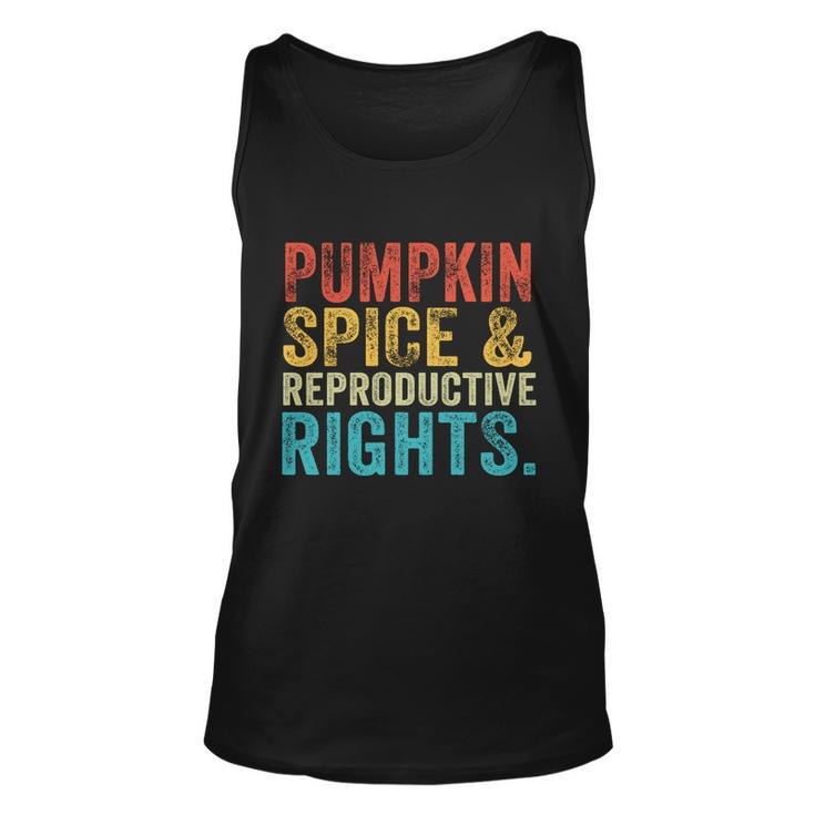 Pumpkin Spice And Reproductive Rights Fall Feminist Choice Gift V3 Unisex Tank Top