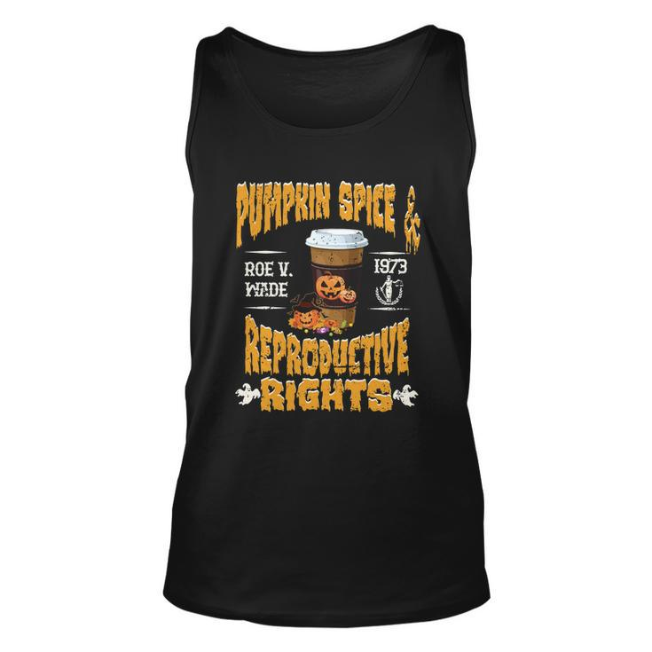 Pumpkin Spice And Reproductive Rights Fall Feminist Choice Gift V5 Unisex Tank Top