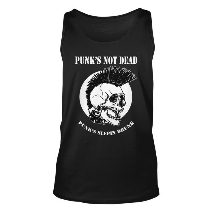 Punk Skull With Mohawk Unisex Tank Top