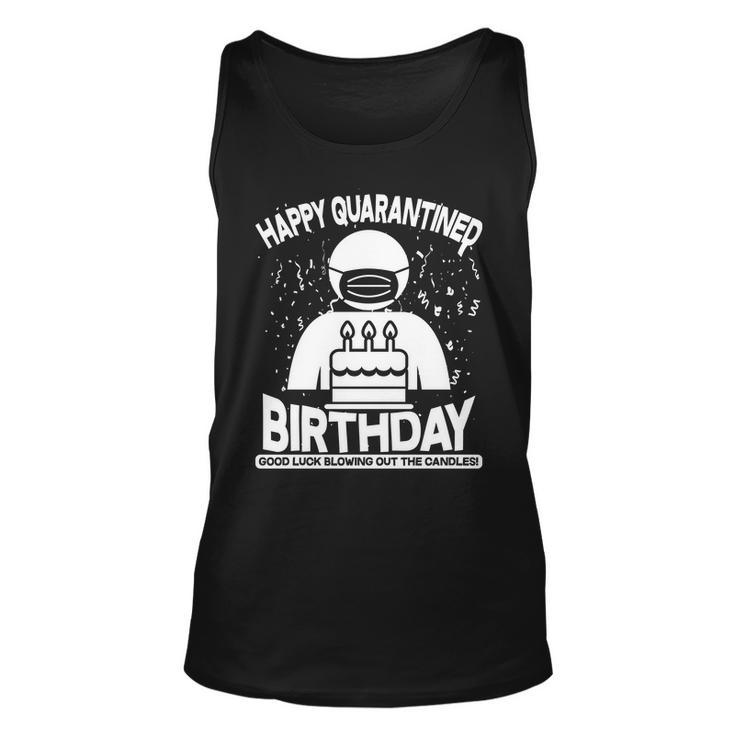 Quarantined Birthday Good Luck Blowing Out The Candles Graphic Design Printed Casual Daily Basic Unisex Tank Top