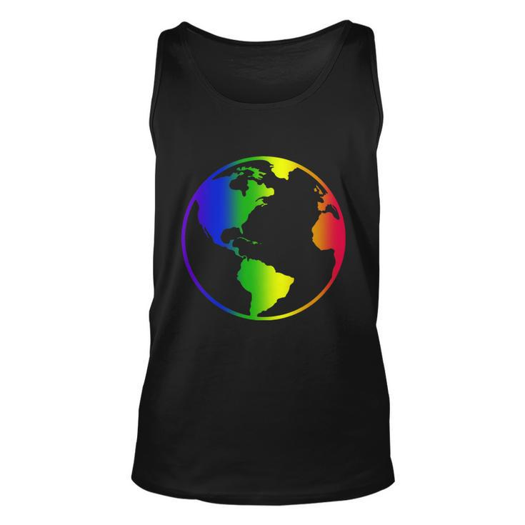 Rainbow Earth Rainbow Mother Earth Graphic Design Printed Casual Daily Basic Unisex Tank Top