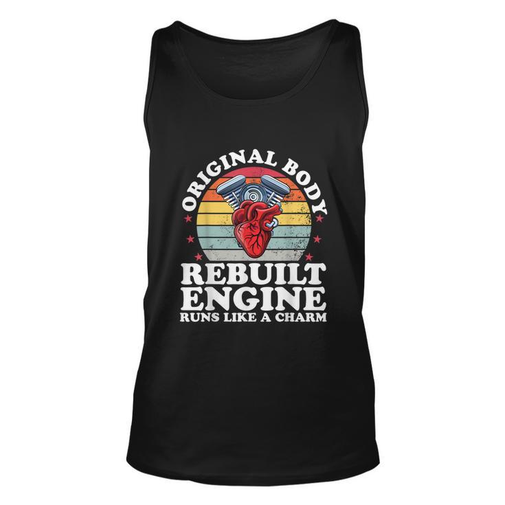 Rebuilt Engine Open Heart Surgery Recovery Survivor Men Gift Unisex Tank Top