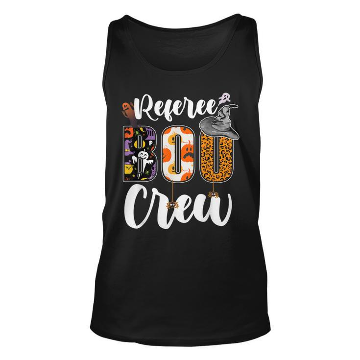 Referee Boo Crew Ghost Funny Referee Halloween Matching  Unisex Tank Top