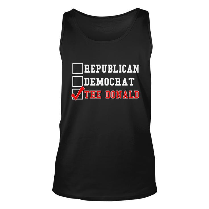 Republican Democrat Donald Trump Tshirt Unisex Tank Top