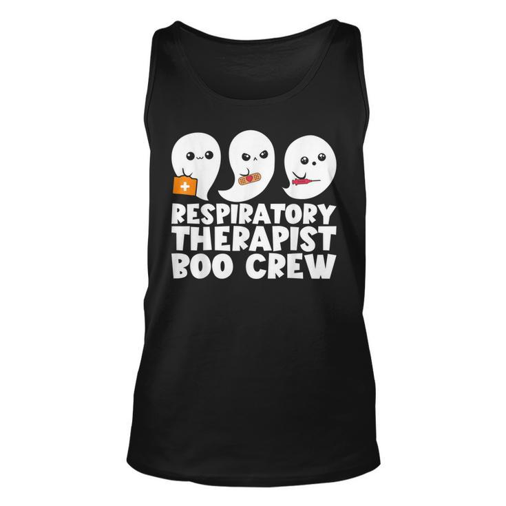Respiratory Therapist Boo Crew Rt Halloween Ghost  Unisex Tank Top