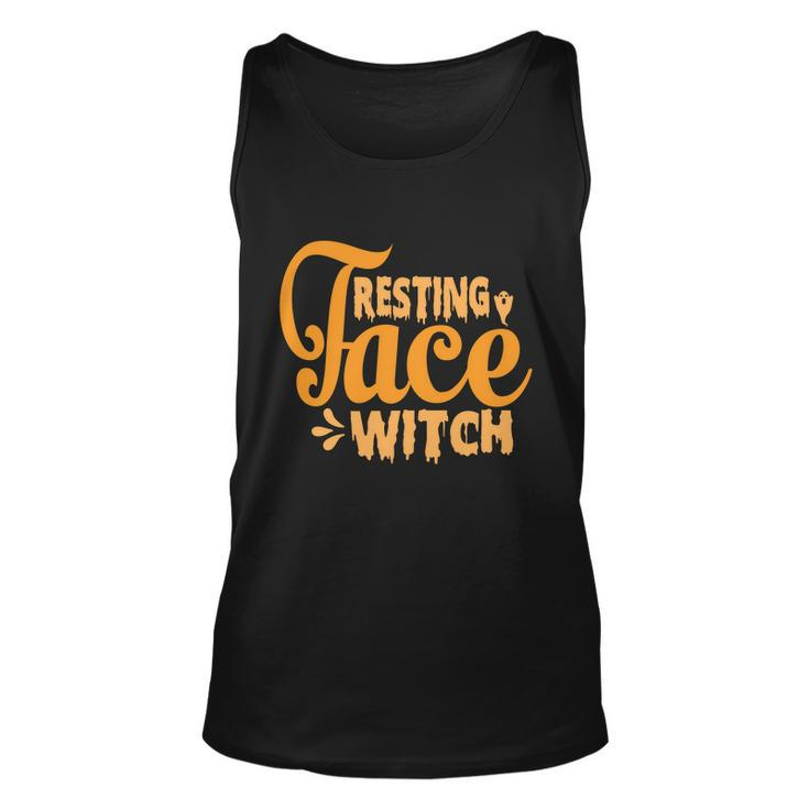 Resting Face Witch Halloween Quote Unisex Tank Top