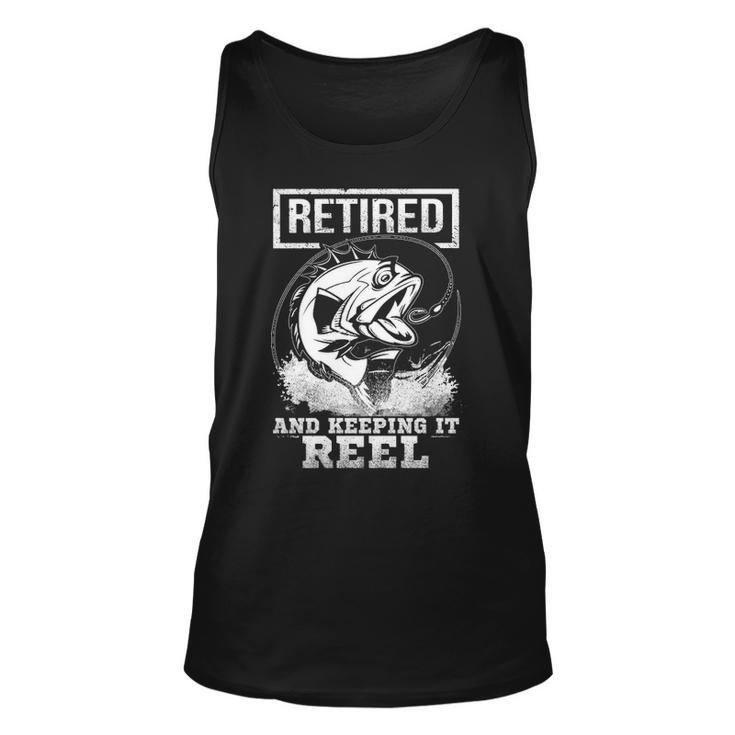 Retired And Keeping It Reel Unisex Tank Top