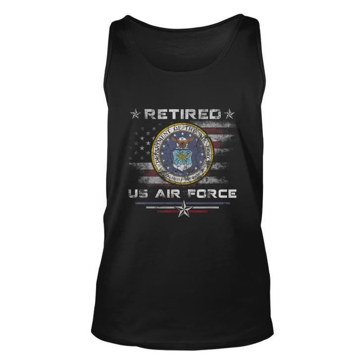 Retired Us Air Force Veteran Great Gift Thanksgiving Gift Graphic Design Printed Casual Daily Basic Unisex Tank Top