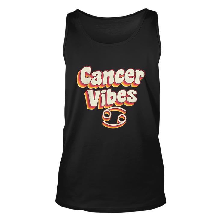 Retro Astrology June & July Birthday Cancer Zodiac Sign Unisex Tank Top