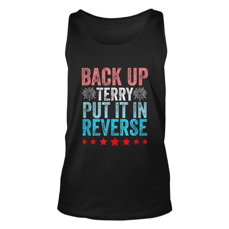 Retro Back Up Terry Put It In Reverse 4Th Of July Fireworks Unisex Tank Top