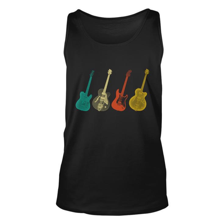 Retro Electric Guitar Unisex Tank Top