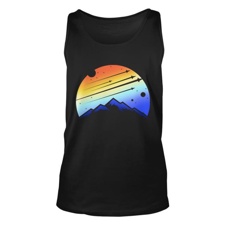 Retro Mountain Stars Unisex Tank Top