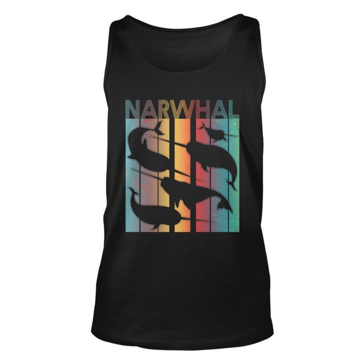 Retro Narwhal Tshirt Unisex Tank Top