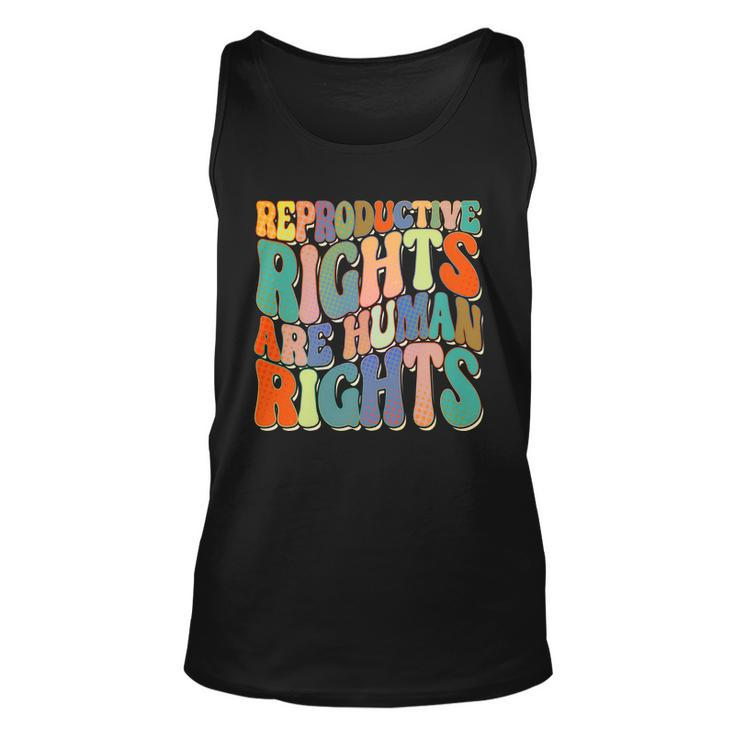 Retro Pro Roe Reproductive Rights Are Human Rights Unisex Tank Top