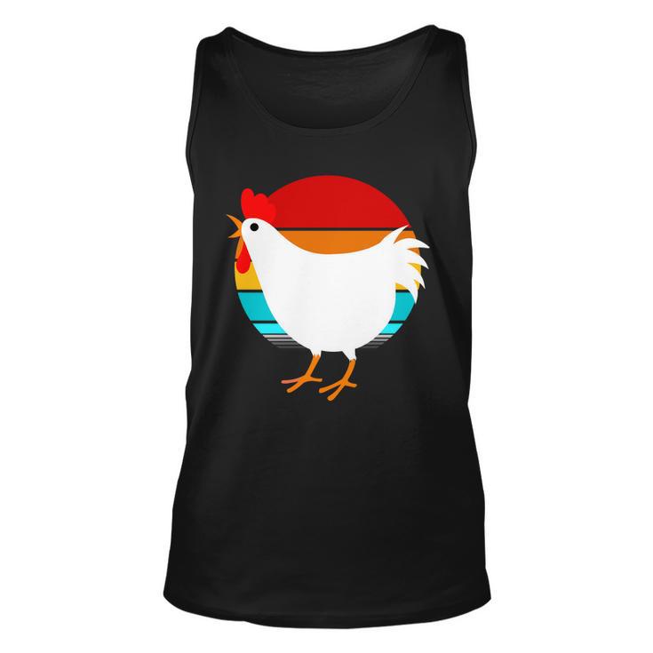 Retro Vintage Chicken V2 Unisex Tank Top