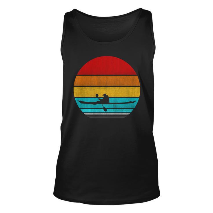 Retro Vintage Kayak V2 Unisex Tank Top