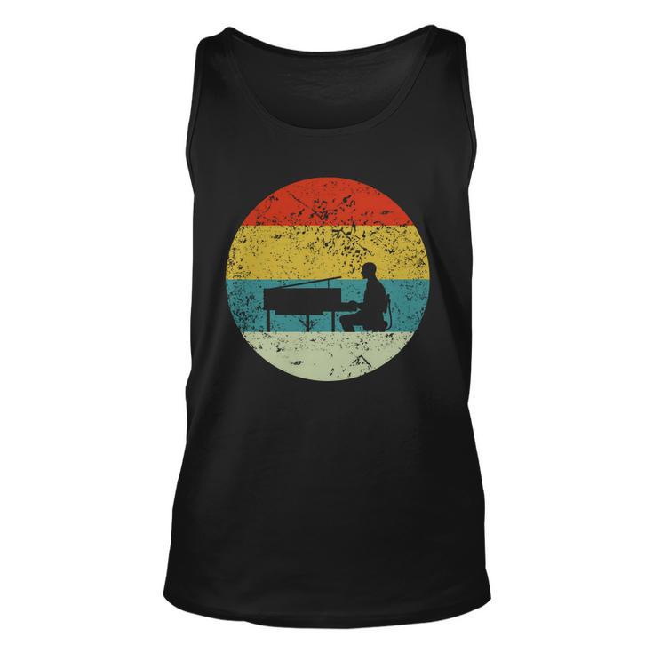 Retro Vintage Piano Player Unisex Tank Top