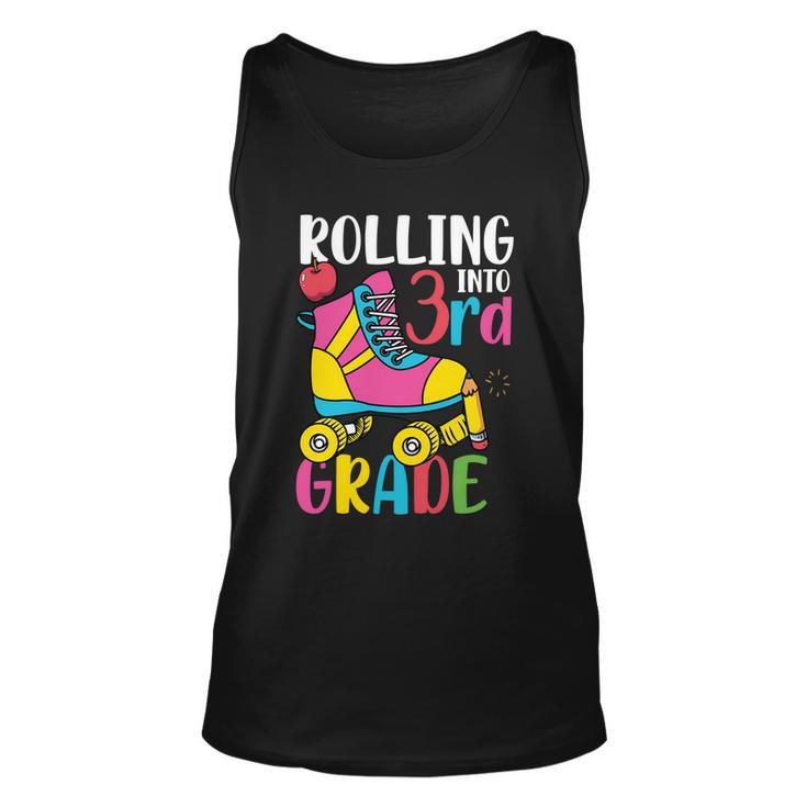 Rolling Into 3Rd Grade Back To School Unisex Tank Top
