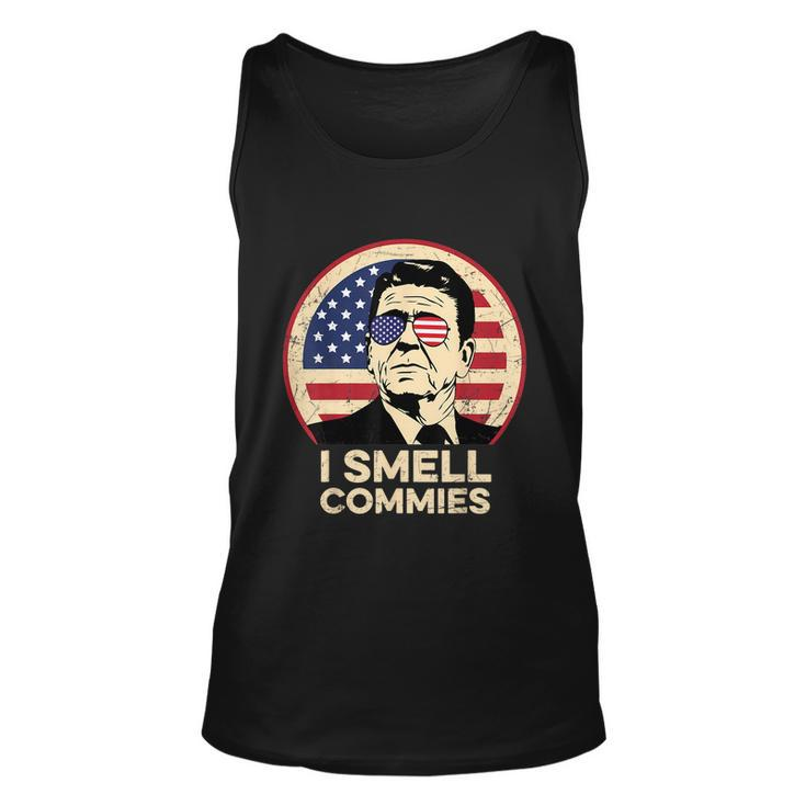 Ronald Reagan I Smell Commies Patriotic American President Unisex Tank Top
