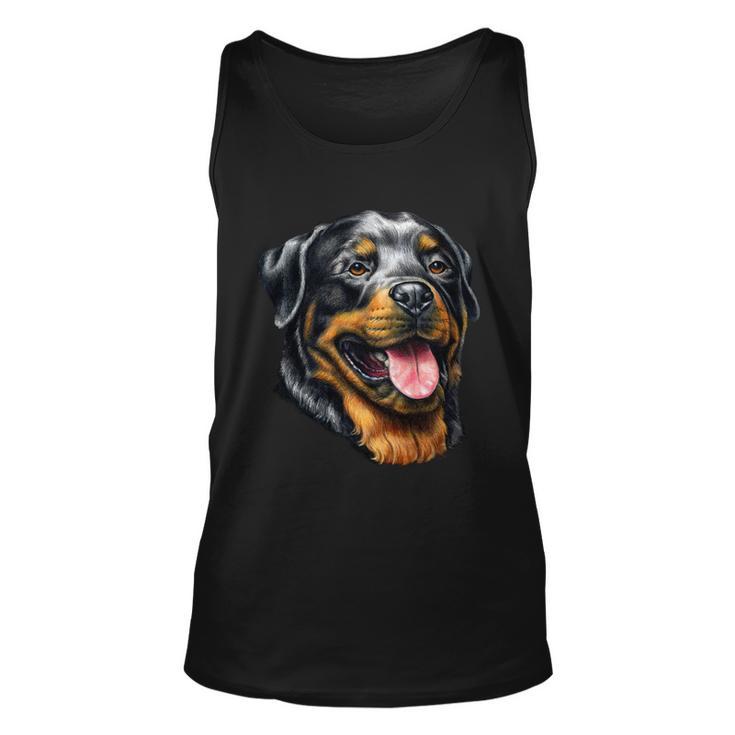 Rottweiler Face Unisex Tank Top