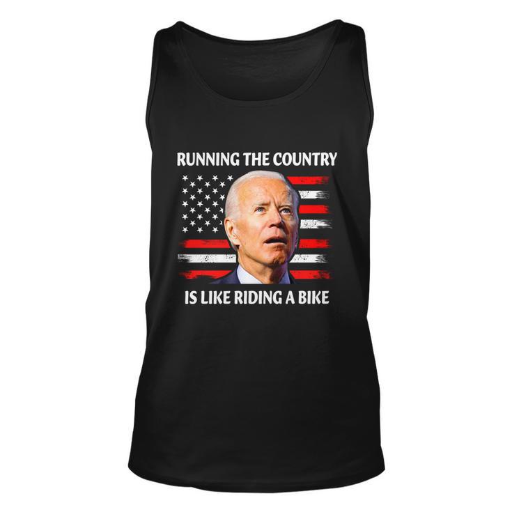 Running The Country Is Like Riding A Bike Unisex Tank Top