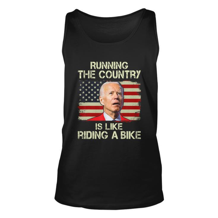 Running The Country Is Like Riding A Bike Unisex Tank Top
