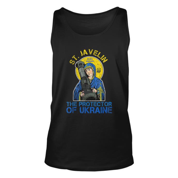 Saint Javelin The Protector Of Ukraine Tshirt Unisex Tank Top