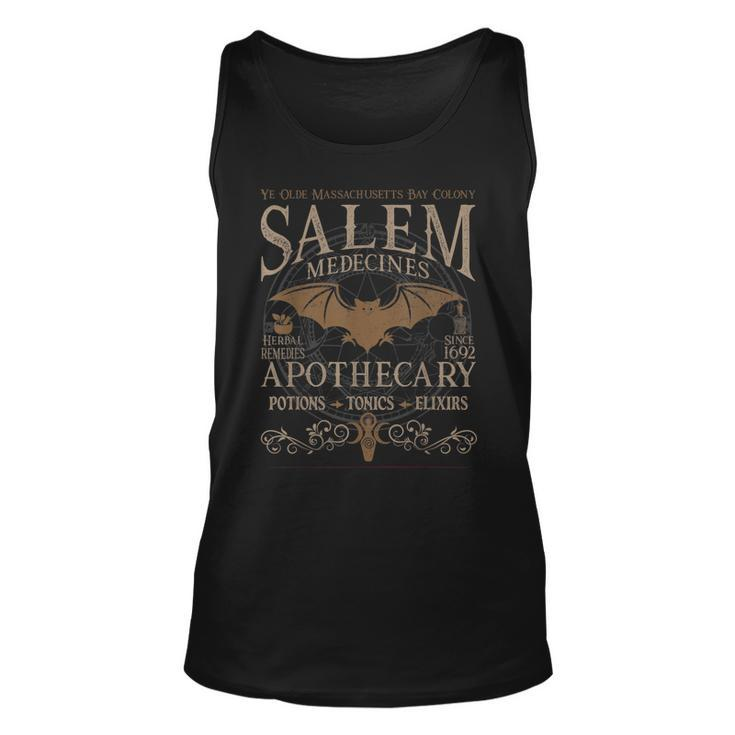 Salem Apothecary Herbalist Witch Wiccan Halloween | Beige  Unisex Tank Top