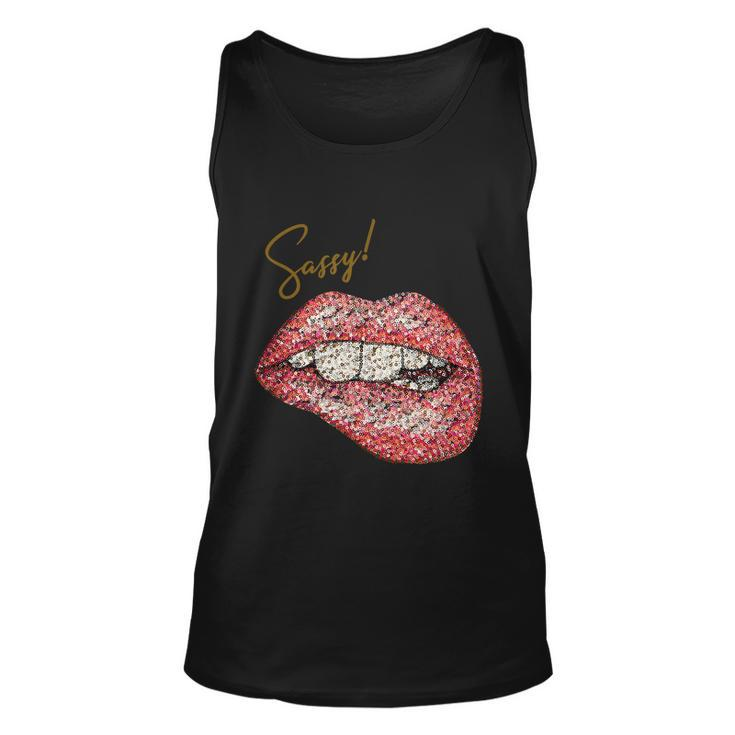 Sassy Lips Sexy Girl Graphic Sexy Lips Biting Graphic Design Printed Casual Daily Basic Unisex Tank Top