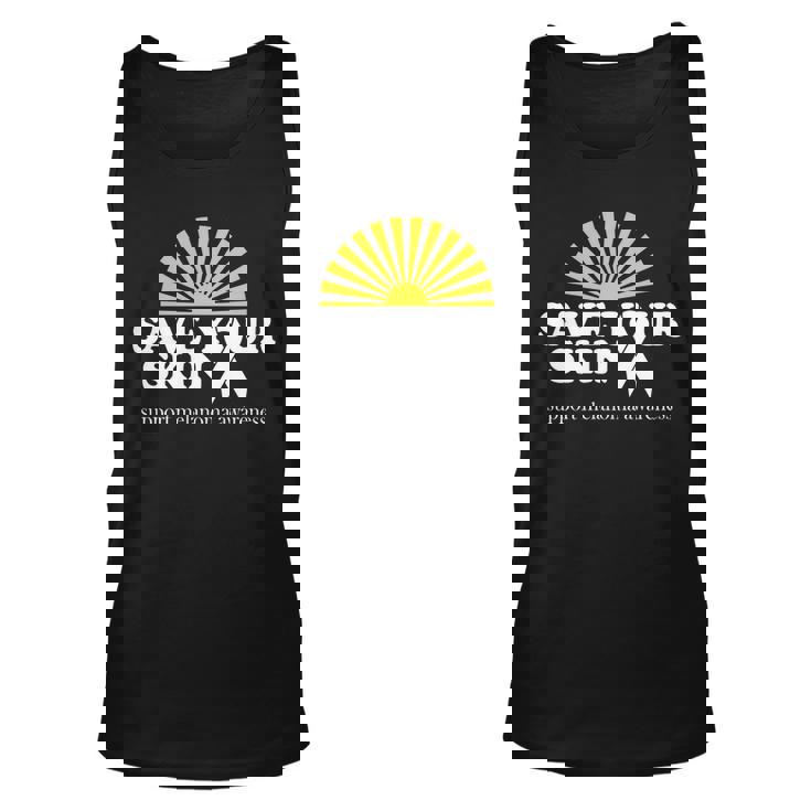 Save Your Skin Melanoma Awareness Unisex Tank Top Save Your Skin Melanoma Awareness Unisex Tank Top