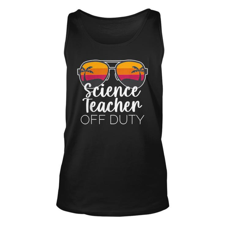 Science Teacher Off Duty Sunglasses Beach Sunset V2 Unisex Tank Top