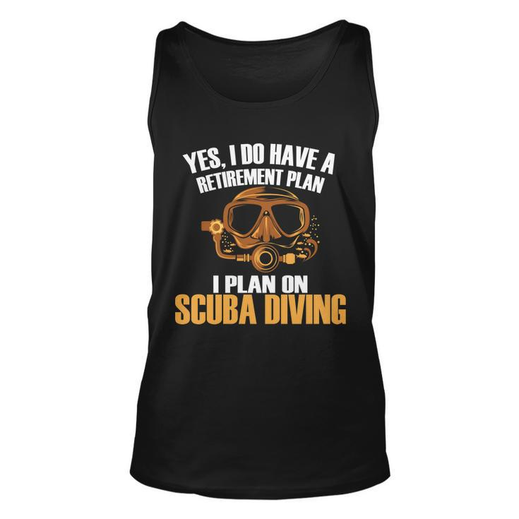 Scuba Diving Retirement Plan Unisex Tank Top