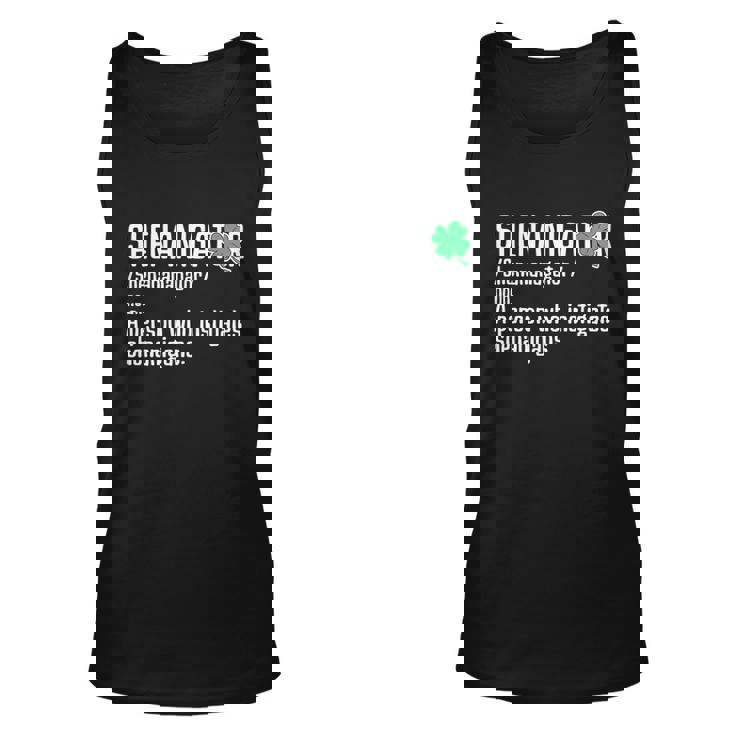 Shenanigator Definition St Patricks Day Graphic Design Printed Casual Daily Basic Unisex Tank Top - THEGIFTIO