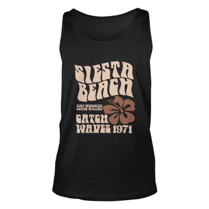 Siesta Beach Surf Memories South Malibu Catch Waves  Unisex Tank Top