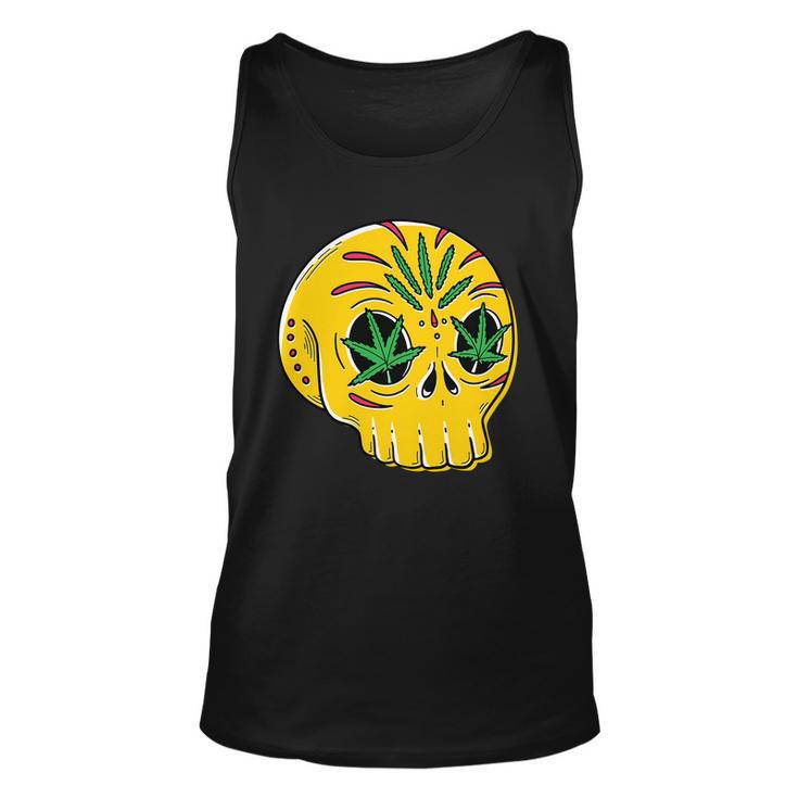 Skull Weed Unisex Tank Top