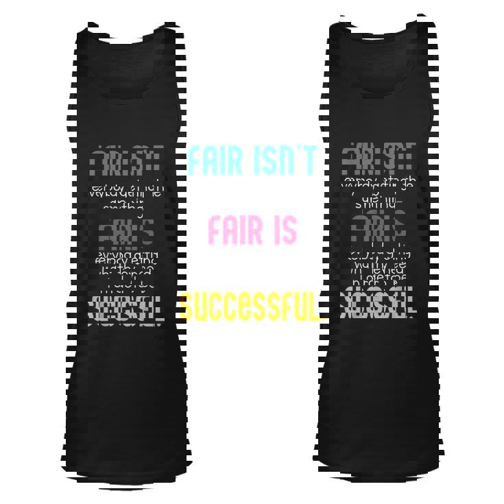 Special Education Teacher Fair Is School Sped Teacher Unisex Tank Top