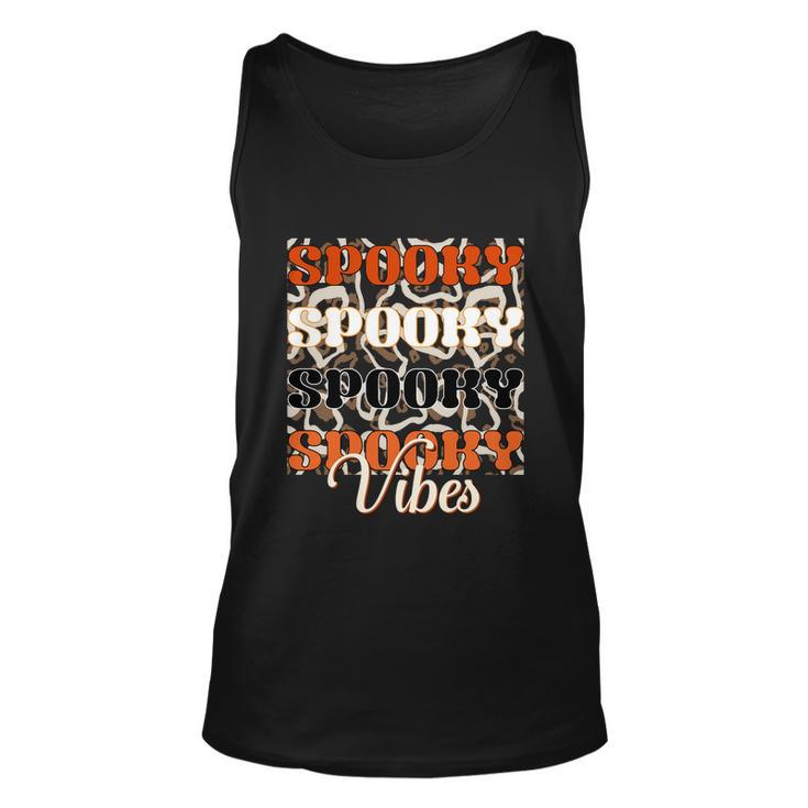 Spooky Spooky Spooky Spooky Vibes Halloween Quote V2 Unisex Tank Top