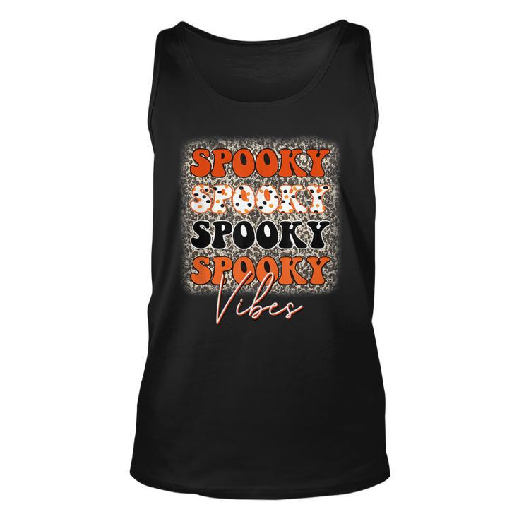 Spooky Vibes Leopard Easy Diy Halloween Costume Retro  Unisex Tank Top