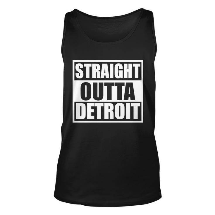 Striaght Outta Detroit Michigan Tshirt Unisex Tank Top