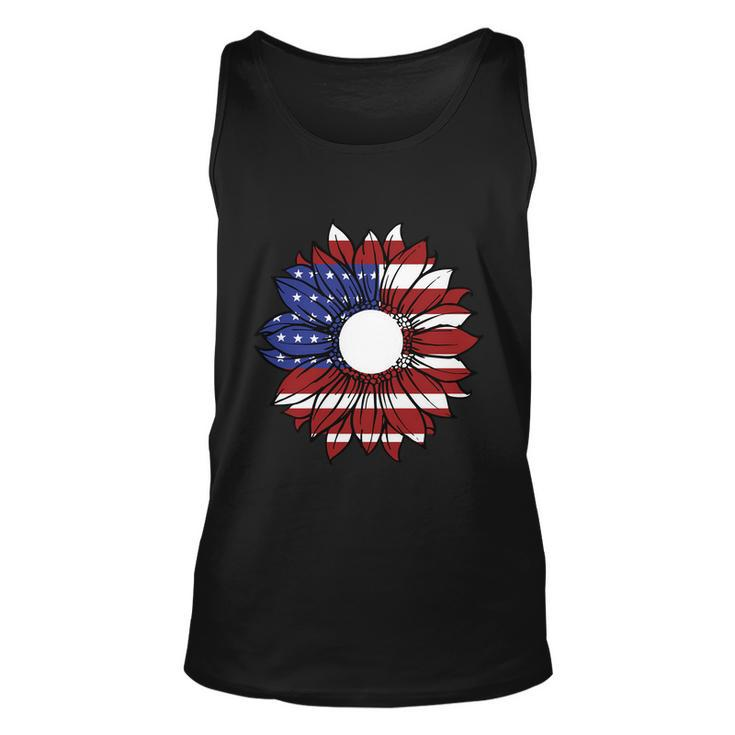Sunflower American Flag 4Th Of July Independence Day Patriotic Unisex Tank Top