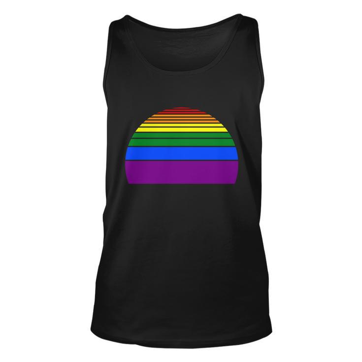 Sunset Lgbt Gay Pride Lesbian Bisexual Ally Quote V4 Unisex Tank Top