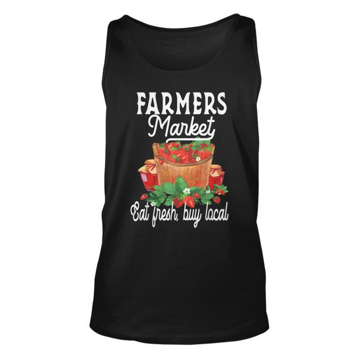 Support Your Local Strawberry Farmers Market Farmers  Unisex Tank Top
