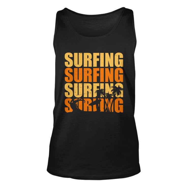 Surfing Retro Beach Unisex Tank Top