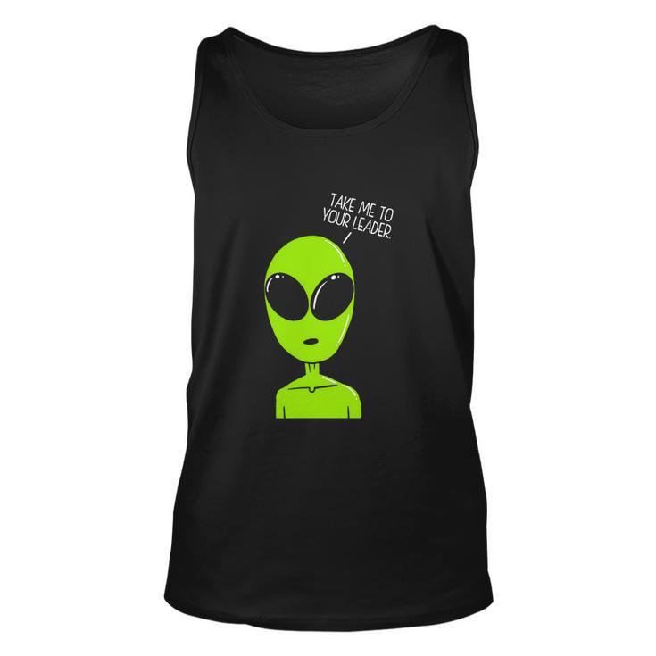 Take Me To Your Leader Alien Unisex Tank Top